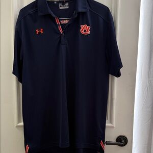 Under Armour Dark Blue Polo with Red Accents